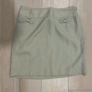 LOFT Soft Sage Textured Mini Skirt